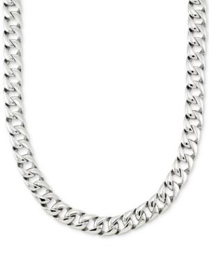 Legacy For Men By Simone I. Smith Large Curb Link 24 (15 Mm Thick) Chain Necklace In Stainless Steel