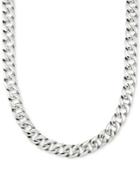 Legacy For Men By Simone I. Smith Large Curb Link 24 (15 Mm Thick) Chain Necklace In Stainless Steel
