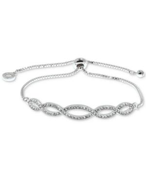 Anne Klein Pave Weave Slider Bracelet