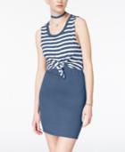 Planet Gold Tie-waist Bodycon Dress