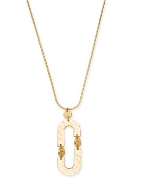 I.n.c. Gold-tone Link Pendant Necklace, 28 + 3 Extender, Created For Macy's