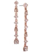 Givenchy Colored Stone Linear Drop Earrings