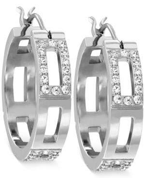 Swarovski Cubist Crystal Hoop Earrings