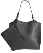 Calvin Klein Reversible Pebble Tote With Pouch