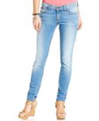 Guess Power Low-rise Voila Wash Skinny Jeans