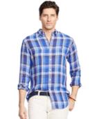 Polo Ralph Lauren Men's Men's Long Sleeve Plaid Linen Shirt