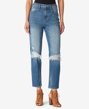 Jessica Simpson Juniors' Infinite Ripped Straight-leg Jeans