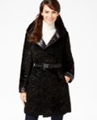 Jones New York Reversible Faux-fur Puffer Coat