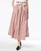 Weekend Max Mara Olivi Cotton High-waisted Midi Skirt