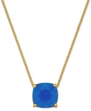 Kate Spade New York 12k Gold-plated Blue Stone Mini Pendant Necklace