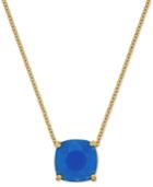 Kate Spade New York 12k Gold-plated Blue Stone Mini Pendant Necklace
