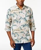 Tommy Bahama Men's Linen Canoa Camo Long-sleeve Shirt