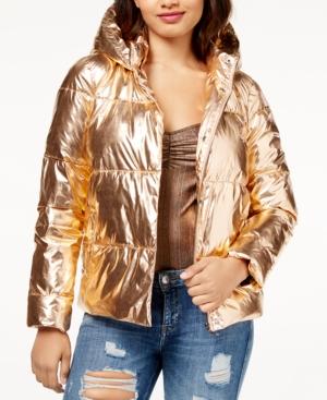 Guess Vincent Metallic Puffer Coat