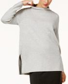 Eileen Fisher Organic Cotton Blend Funnel-neck Sweater, Regular & Petite