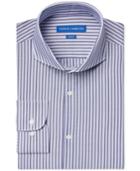 Vince Camuto Slim-fit Cobalt Stripe Dress Shirt
