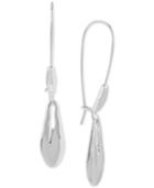 Robert Lee Morris Soho Silver-tone Polished Sculptural Drop Earrings