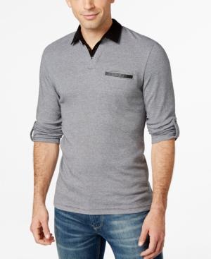 Inc International Concepts Break Interlock Pieced Shirt, Only At Macy's