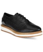 Wanted Macdaddy Perforated Lace-up Oxfords Women's Shoes