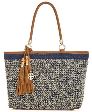 Giani Bernini Woven Extra-large Beach Tote, Created For Macy's