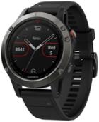 Garmin Men's Fenix 5x Sapphire Multisport Black Silicone Band Smart Watch 51mm 010-01733-00