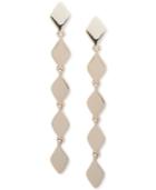 Dkny Gold-tone Sculptural Linear Drop Earrings, Created For Macy's