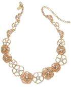 Kate Spade New York Gold-tone Illusion Enamel Floral Collar Necklace