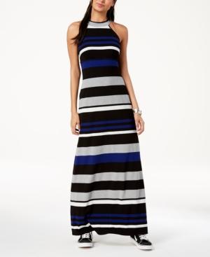 Emerald Sundae Juniors' Striped Maxi Dress