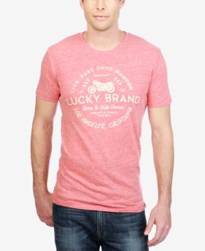 Lucky Brand Men's Drive Faster Graphic-print Logo T-shirt