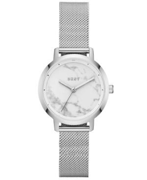 Dkny Women's Modernist Stainless Steel Mesh Bracelet Watch 32mm, Created For Macy's