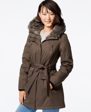 Kensie Faux-fur Puffer Anorak Jacket