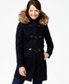 Nautica Faux-fur-trim Duffle Coat
