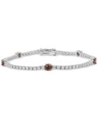 Le Vian Chocolatier White And Chocolate Diamond Bracelet (3-5/8 Ct. T.w.) In 14k Rose Or White Gold