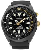 Seiko Men's Automatic Prospex 50th Anniversary Kinetic Gmt Diver Black Silicone Strap Watch 48mm Sun045