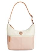 Giani Bernini Leather Bucket Colorblock Hobo, Created For Macy's