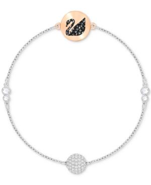 Swarovski Remix Two-tone Crystal Swan & Sphere Magnetic Bracelet