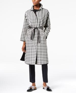 Weekend Max Mara Karman Check-print Reversible Raincoat
