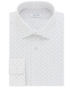 Calvin Klein Men's Steel Classic Fit Performance Purple Print Dress Shirt
