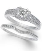 Diamond Elevated Bridal Set (3/4 Ct. T.w.) In 14k White Gold