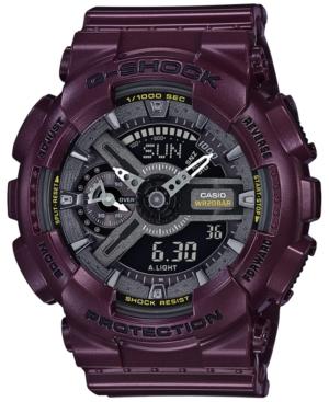 G-shock Women's Analog-digital S-series Purple Resin Strap Watch 46x49mm Gmas110mc-6a