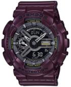 G-shock Women's Analog-digital S-series Purple Resin Strap Watch 46x49mm Gmas110mc-6a