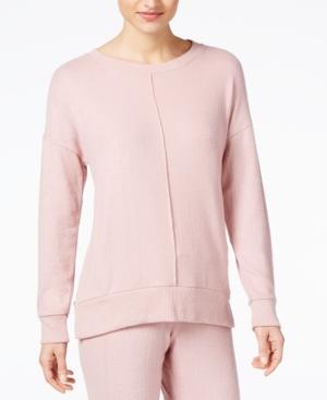 Hippie Rose Juniors' Marled Side-zip Sweatshirt