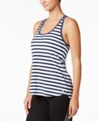 Calvin Klein Performance Be Bold Striped Crossover-back Tank Top