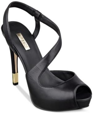 Guess Women's Hilarie Asymmetrical Platform Sandals Women's Shoes