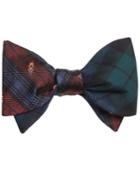 Brooks Brothers Men's Reversible Nutcracker & Black Watch To-tie Bow Tie