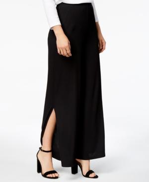 Kensie Slinky Ribbed-knit Slit Pants