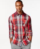 Sean John Checkered-print Button-front Shirt