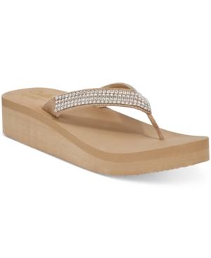 Callisto St. Barth Thong Wedge Sandals Women's Shoes