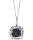 Effy Grey Spinel (2-5/8 Ct. T.w.) & Diamond (1/4 Ct. T.w.) 18 Pendant Necklace In 14k White Gold