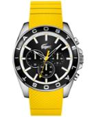Lacoste Men's Chronograph Westport Yellow Silicone Strap Watch 45mm 2010852