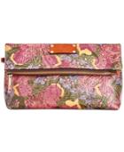 Patricia Nash Metallic Tooled Lace Valerie Foldover Wristlet